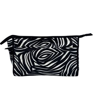 Kate Spade‎ New York Black & White Zebra Print Travel Cosmetic Makeup Bag